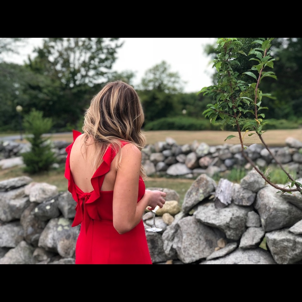 Red ASOS jumpsuit - Picture 2 of 5